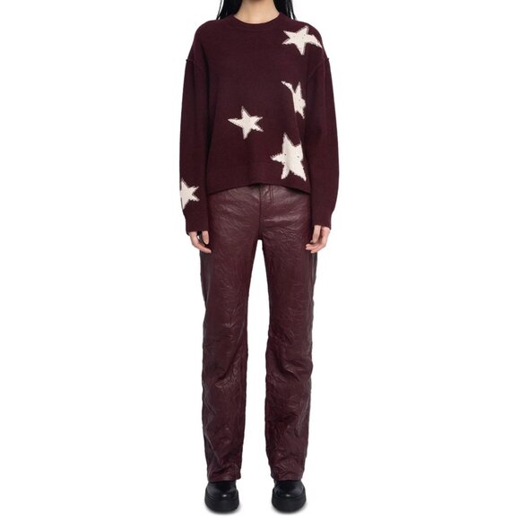 Zadig & Voltaire Markuz WS Stars Graphic Cashmere Sweater - Picture 1 of 7